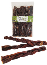 Load image into Gallery viewer, Dog Bones  8-10&#39;&#39; Braided Beef Gullet Sticks. 100% Natural Treats