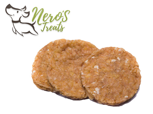 Dog Bones Natural Beefhide Patties  (5 Count Bag) Healthy Treats